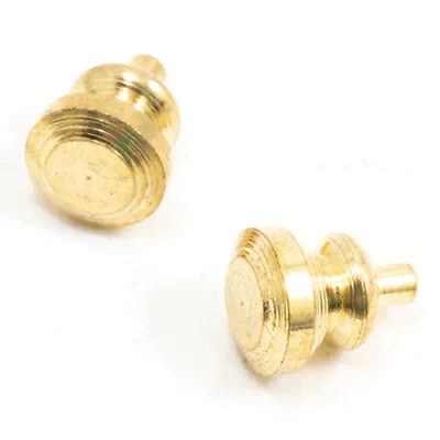 Dollhouse Miniature Brass Round Knobs 6 Pack • $4.99