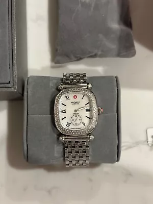 New Michele Caber Isle Stainless Diamond Ladies Watch MWW16C000032 • $550