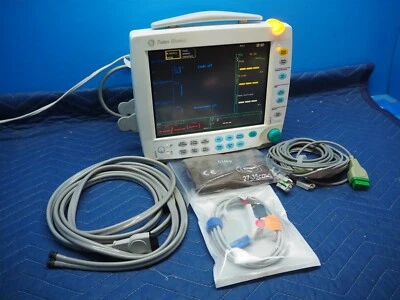$779 • Buy GE Datex Ohmeda F-FM-00 Vitals Monitor W/ Cables E-PSM-00 Module Cables Warranty
