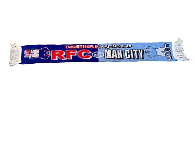 Rangers And Manchester City Friendship Football Scarf • £2.99