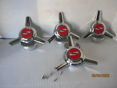 1 KIT OF 4  SPINNERS  3 BARS CENTER CAPS  APPLIANCE WIRE WHEELS  W/BELAIR • $94.95