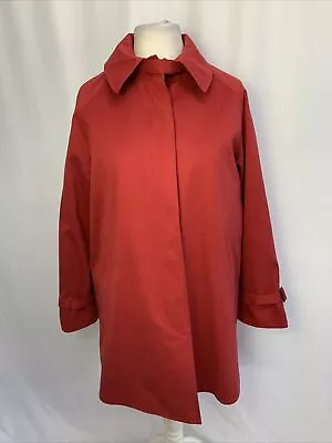 DAVID BARRY Women's Spring Coat Jacket Red Size UK12 Vintage Outdoor E1575 • £19.99