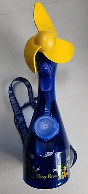 Disney Parks 11 Cooling FAN MISTING Water Spray Bottle With Lanyard MICKEY MINIE • £14.25