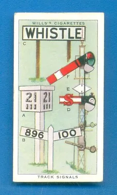 RAILWAY EQUIPMENT.No.18.TRACK SIGNALS.WILLS CIGARETTE CARD 1938 • £1.50