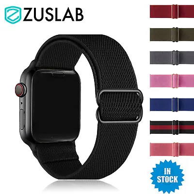 $8.95 • Buy For Apple Watch IWatch Band 8 7 SE 6 5 4 3 2 Nylon Elastic Strap 44 42 40 38 Mm