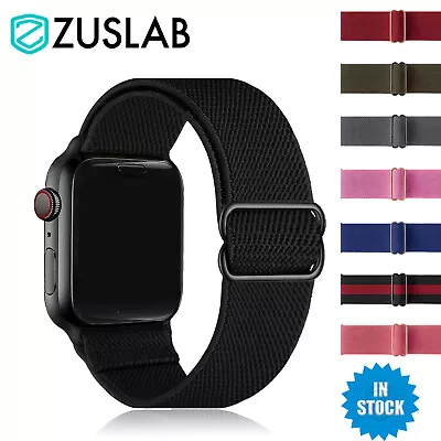 For Apple Watch IWatch Band 9 8 7 SE 6 5 4 3 Nylon Elastic Strap 44 42 40 38 Mm • $8.95