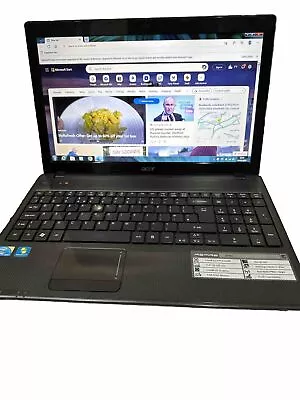 Acer Aspire 5742 Laptop 15.6” Core I5 500GB HDD 4GB RAM Windows 7 • £9.55