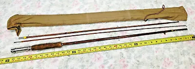 Vintage Montague 3 PC Bamboo Fly Rod • $33.92