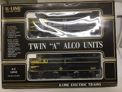 K-Line O-scale Erie Alco A-A Twin Unit Diesel Engines K2129 • $180