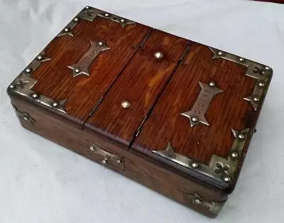 £120 • Buy Super Antique Arts And Crafts Smokers Box Cigars Cigarettes