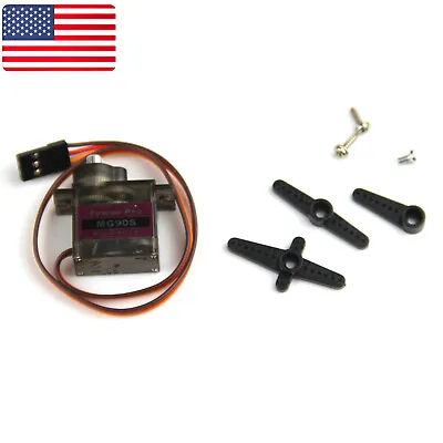 MG90S 9g Digital Micro Servo Motor Metal Gear For RC Helicopter Car Racing 1PC  • $0.11