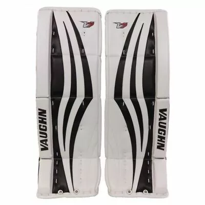 New Vaughn Xr Intermediate Goalie Leg Pads 30+2 White/Black Velocity V7 Int Goal • $449.99