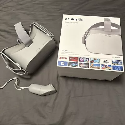 Meta Oculus Go White VR Glasses 64 GB With Controller • £90