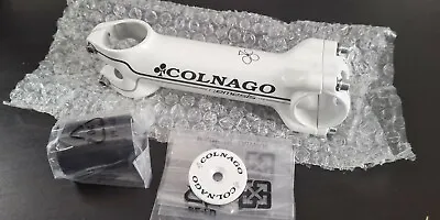 COLNAGO NEMESIS White Alu Forged Handlebar Stem 130 Mm NEW For C50 EPS C60 • $105