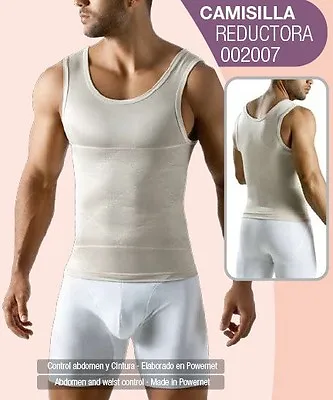 Geordi 002007 Faja Colombiana Men's Body Shaper Powernet Abdomen Control   • $42.77