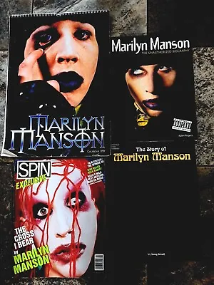 Vintage Marilyn Manson Collectible Lot 2 Books 1999 Calendar 1998 Spin Magazine  • $99