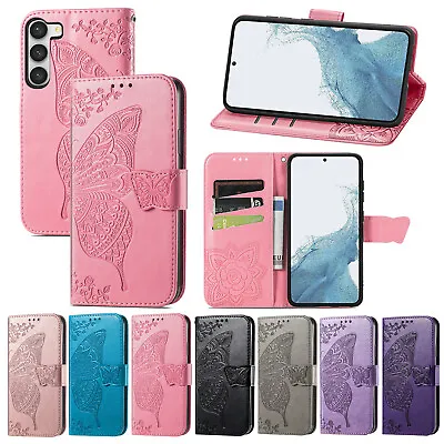 Wallet Flip Case Stand Cover For Samsung Galaxy S7 S8 S9 S10 S20 S21 S22 S23 + • $13.49
