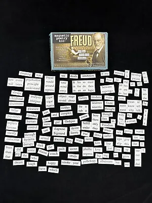 Magnetic Poetry Kit - Freud Used Complete With Over 200 Magnets FREE SHIPPING • $14