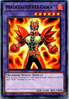 Masked HERO Goka TOCH-EN043 Yu-Gi-Oh! Card Mint 1st Edition • $0.99