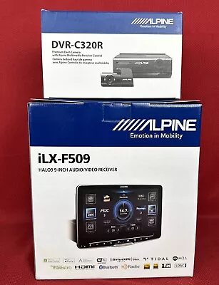 Alpine ILX-F509 1-DIN  Halo9 9  Floating Receiver + DVR-C320R Dash Camera Bundle • $1200