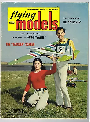 FLYING MODELS Magazine  November 1969 F-86D Sabre: R/C Scale By Franz Meier • $7