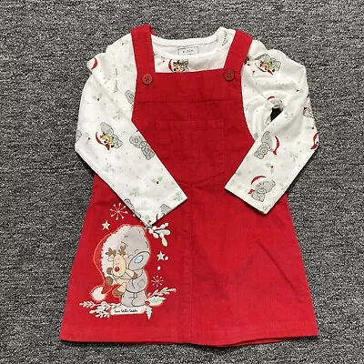 Christmas Tiny Tatty Teddy Me To You Bear Dress Top & Overalls Sz 9-12 Months • $24.99