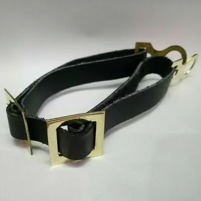 GERMAN ARMY WW1 German WWI Spike Helmet Chinstrap Brass Leather Black Belt Gift • $39.17