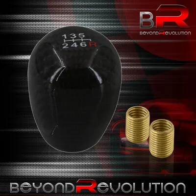 Universal M8 M10 Adapters Kit 6-Speed Type-R Style Shift Knob Stick Lever Carbon • $12.99