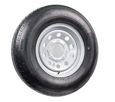 Trailer Tire On Rim ST235/80R16 Load Range E 8 Bolt Hole Modular Wheel Silver • $203.97