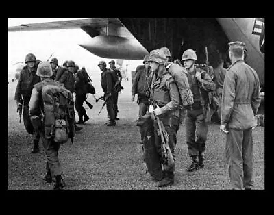 Vietnam War C-130 Delivers Marines To Da Nang PHOTO Airbase US Air Force 1965 • $4.28