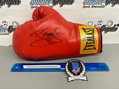 Manny Pacman Pacquiao Signed Autographed Everlast Red Boxing Glove-beckett Bas • $374.99