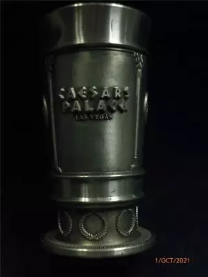 Vintage Las Vegas Caesars Palace Pewter Chalice Wine Glass • $48