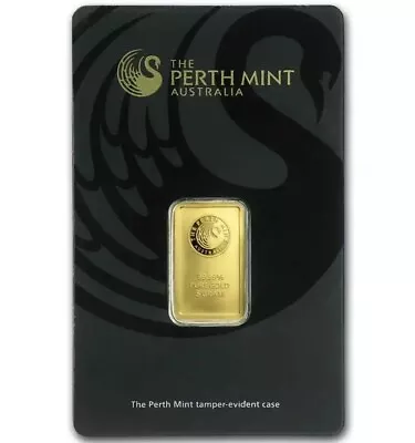 5 Gram Perth Mint Gold Bar (New W/ Assay) • $396.98