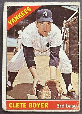 1966 Topps - #9 Clete Boyer • $0.79