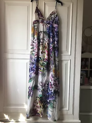 £15 • Buy Topshop Maxi Floral Floaty Cami Dress Size 10  Half Lined