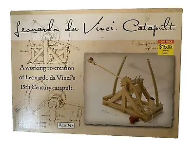 Leonardo Da Vinci Working Catapult Model All Wood Fm Hobby Lobby New Unopened • $9.97