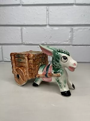 Vintage Donkey Cart Sweet Indoor Planter Country Farmhouse Decorative • $39.95