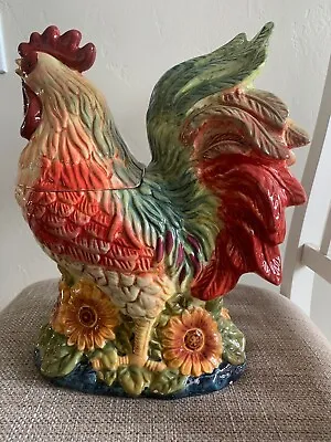 Susan Winget Certified International Large Rooster Cookie Jar Canister • $32