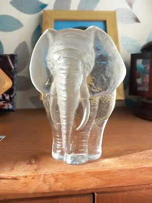 Swedish Glass Elephant Paperweight/ornament. Lead Crystal Signed By Artist... • £28