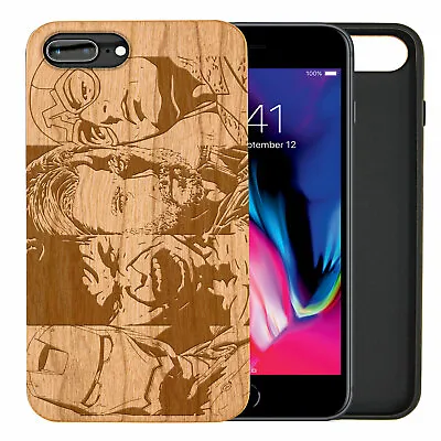 £23.99 • Buy Avengers Natural Carved Wooden Phone Case For IPHONE SAMSUNG HUAWEI PIXEL