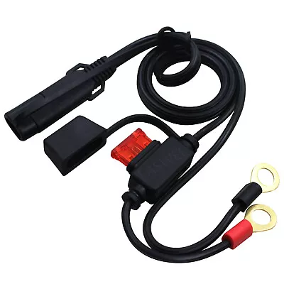 Quick Connect Motorcycle Battery Charge Fused Ring Charger Terminal Harness 12V • $7.34