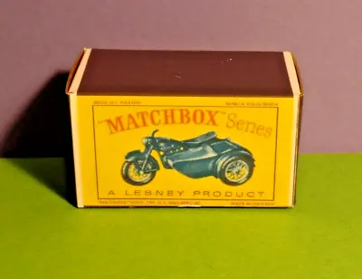 MATCHBOX Reg. Wheels No 4c TRIUMPH  MOTORCYCLE & SIDEC CUSTOM STORAGE BOX ONLY • £4.79