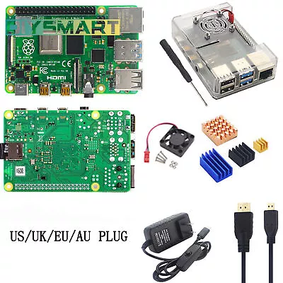 $239.07 • Buy Raspberry Pi 4 2GB 4GB 8GB WIFI 4K Kit Case With Fan Power Supply Heatsink AU