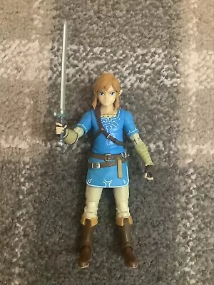 Jakks WORLD OF NINTENDO LINK FIGURE The Legend Of Zelda Breath Of The Wild • £15