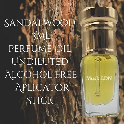 Mysore Sandalwood Premium Perfume Oil / Attar / Oud / Fragrance  / Musk • £5.99
