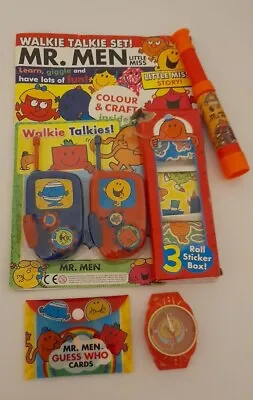 Mr Men Little Miss Magazine Toy Gift Walkie Talkies Stickers Cards Telescope • £8.99