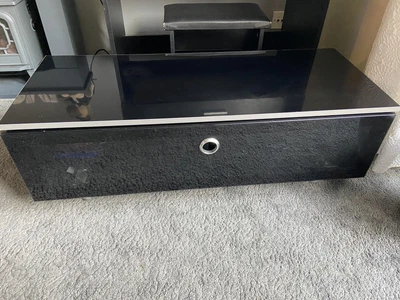 £10 • Buy TV Cabinet Unit Gloss Black Infrared Panel