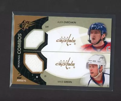 2010-11 SPx Winning Combos Jersey #WCOG Mike Green / Alexander Ovechkin • $18.14