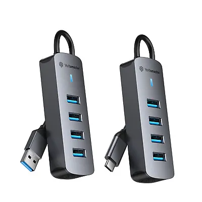 USB C HUB 3.0 Type C 4-Port Multi-Splitter OTG Adapter For Laptop Mac PC Android • $13.29