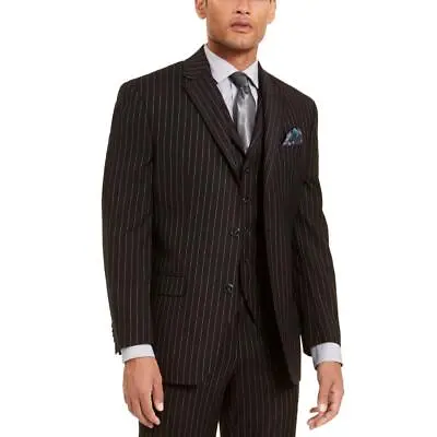 Sean John Mens Pinstripe Classic Fit Suit Separate Suit Jacket Blazer BHFO 0167 • $22.99